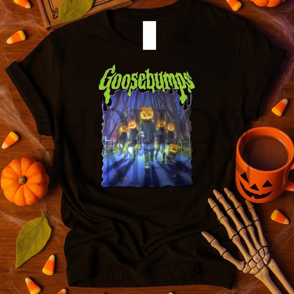 Horror Book Covers Pumpkin Heads Adult Unisex Tee